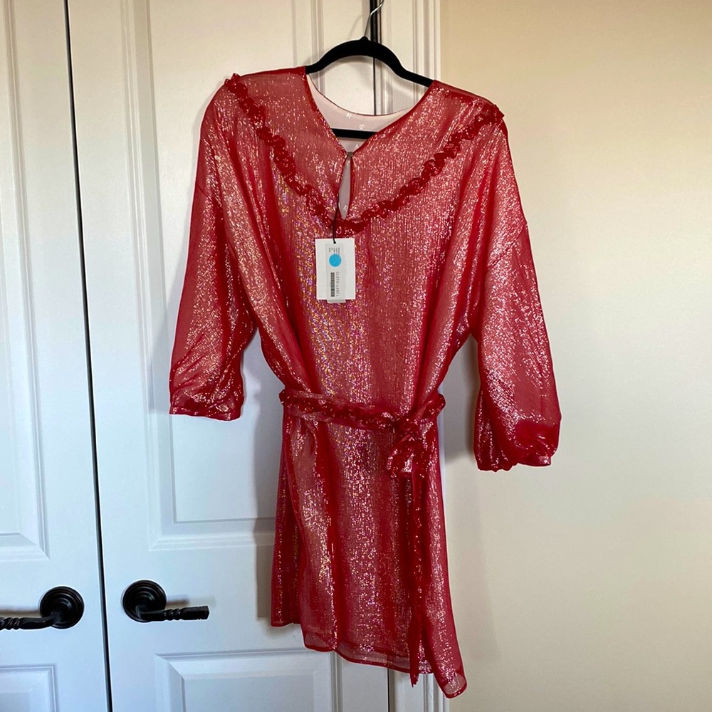 Glitter red Roseanne Dylan Dress
